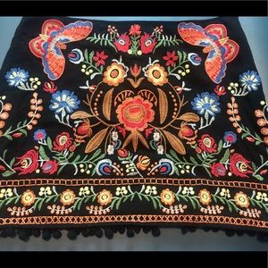 Umgee Embroidered Mini Skirt